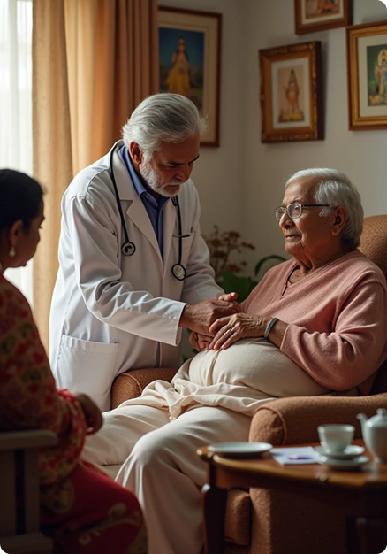 Clinician providing advanced care